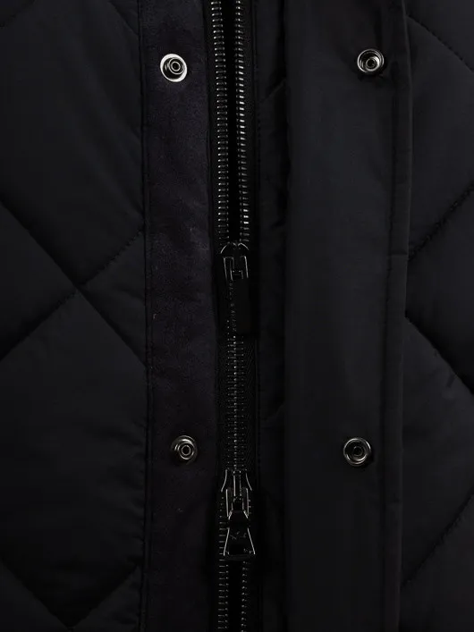 Gilet Matelasse Paul & Shark Grande Taille noir homme grande taille - Capelstore