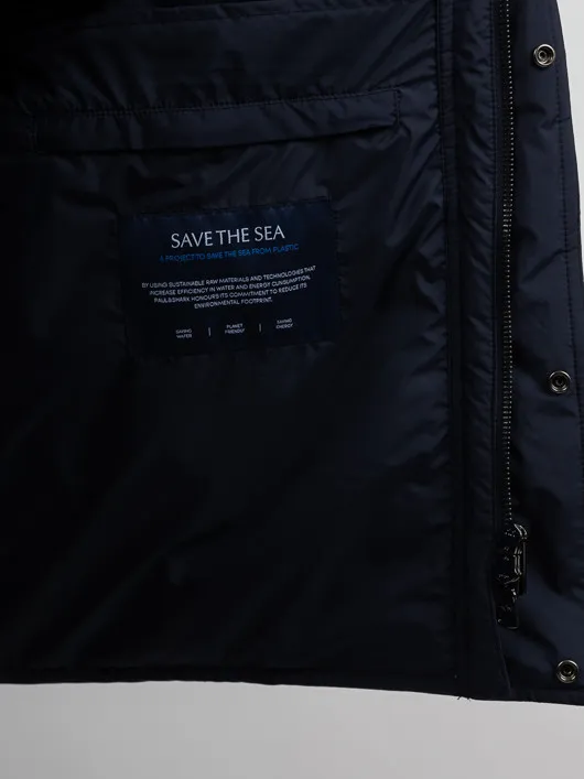 Gilet Matelasse Paul & Shark Grande Taille marine homme grande taille - Capelstore