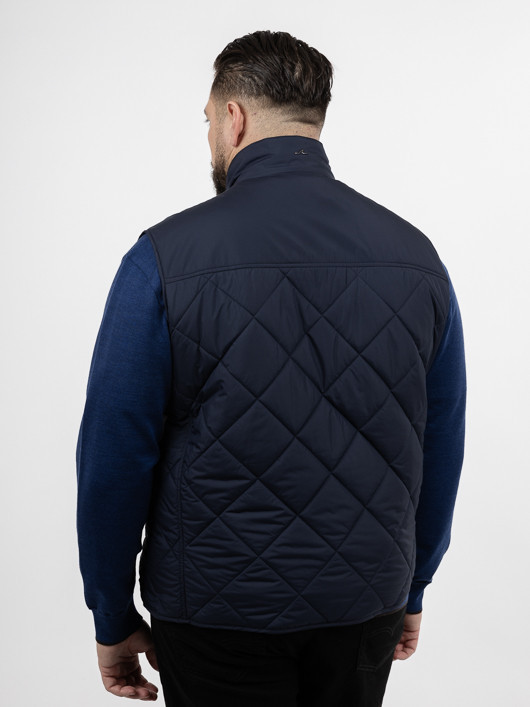 Gilet Matelasse Paul & Shark Grande Taille marine homme grande taille - Capelstore
