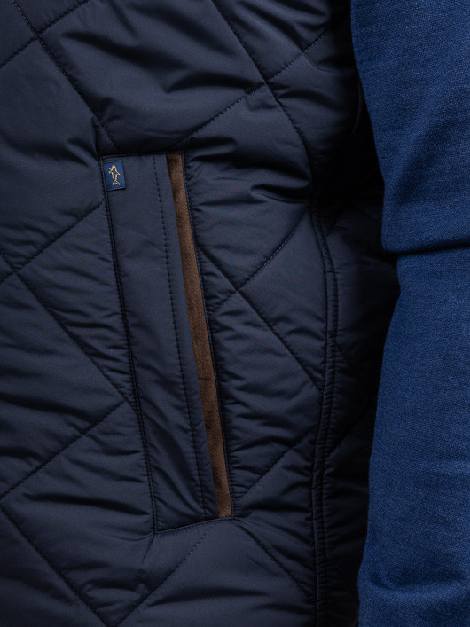 Gilet Matelasse Paul & Shark Grande Taille marine homme grande taille - Capelstore