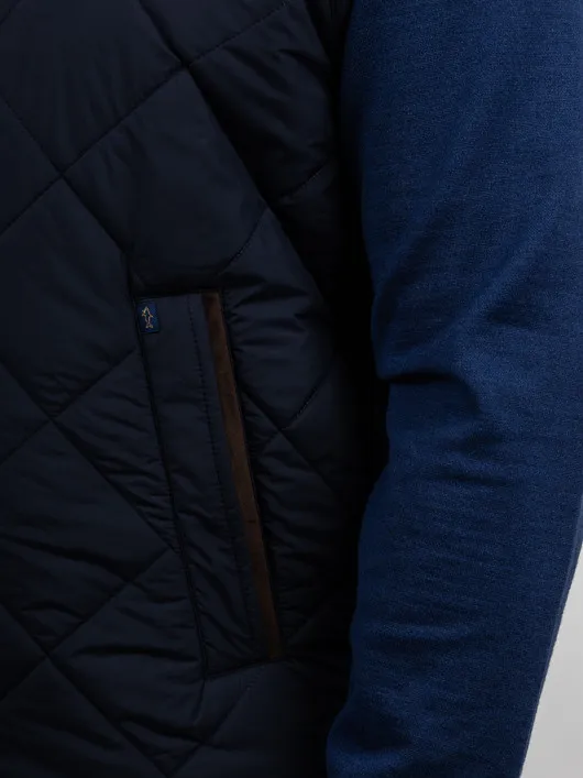 Gilet Matelasse Paul & Shark Grande Taille marine homme grande taille - Capelstore