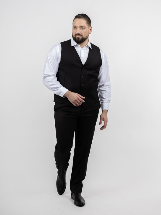 Chemise Gilet Noir Costume Homme Gilet De Costume Homme Grande Taille