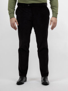 Pantalon velours Velcorex noir homme grande taille | Capel