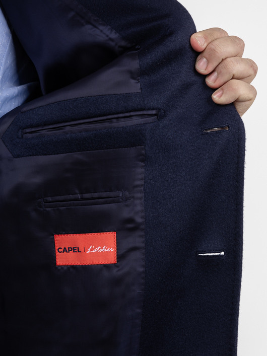 Manteau En Cachemire Capel Coll. Privee - Grande Taille marine homme grande taille - Capelstore