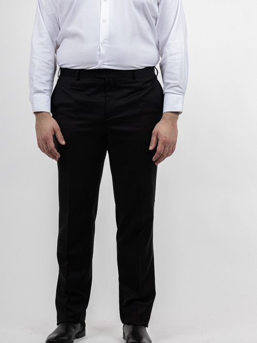 Pantalon de costume séparable noir homme grande taille | Capel