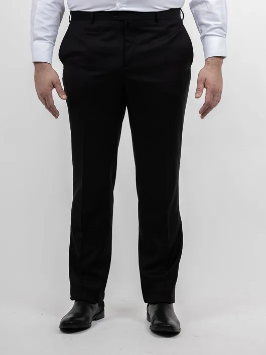Pantalon de costume séparable noir homme grande taille | Capel