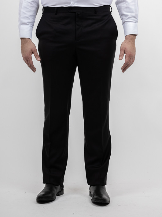 Pantalon de costume séparable noir homme grande taille Capel