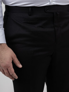Pantalon de costume séparable noir homme grande taille | Capel