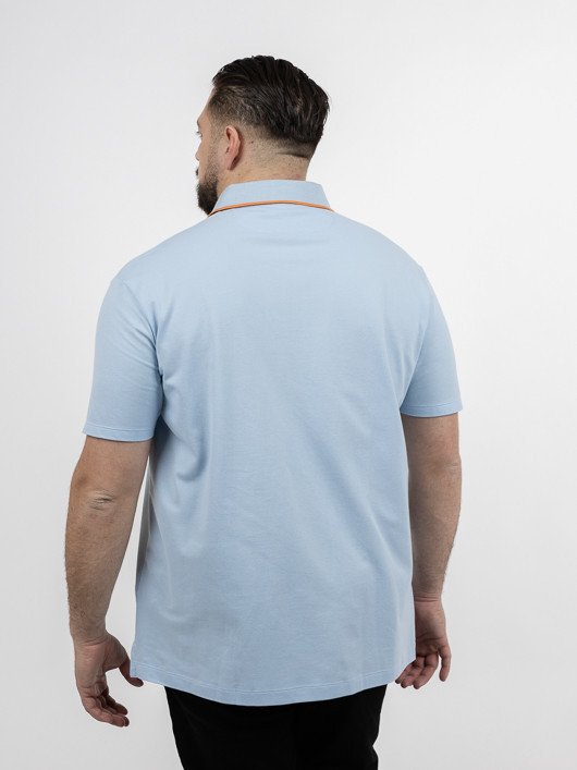 Polo Ciel Contraste Au Col Paul & Shark Grande Taille bleu ciel homme grande taille - Capelstore