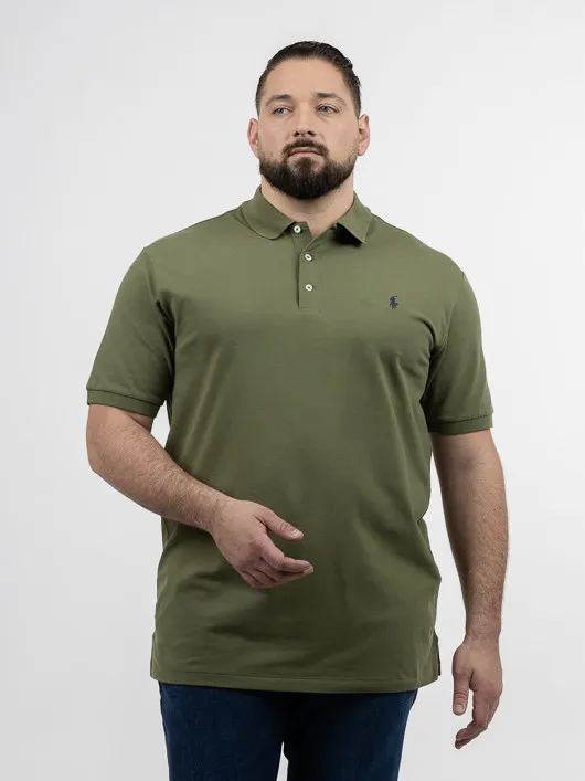 Polo Kaki Ralph Lauren Grande Taille kaki homme grande taille - Capelstore