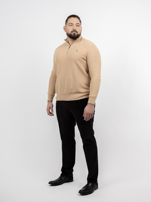 Pull Camionneur Ralph Lauren Grande Taille camel homme grande taille - Capelstore