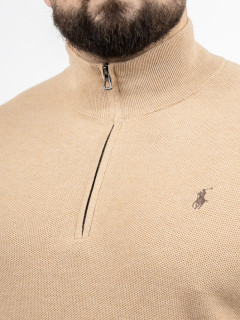 Pull Camionneur Ralph Lauren Grande Taille camel homme grande taille - Capelstore