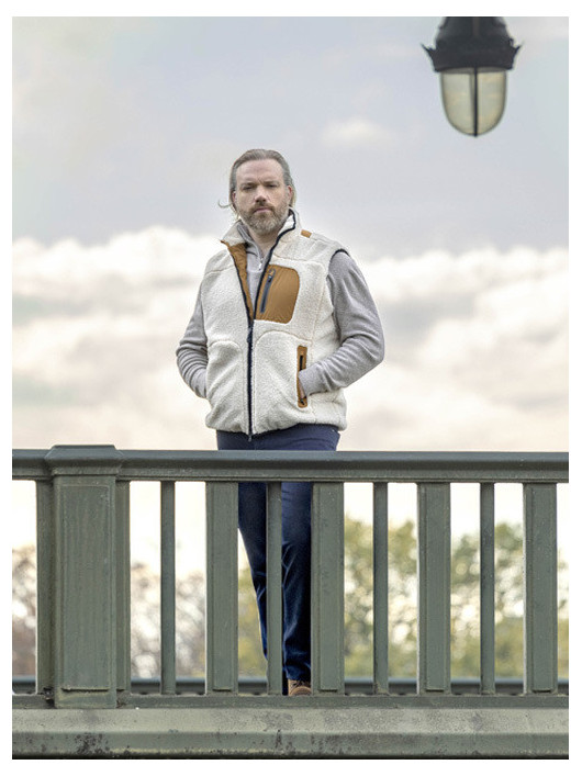Gilet Sans Manches Paul& Shark Grande Taille ecru/marron homme grande taille - Capelstore