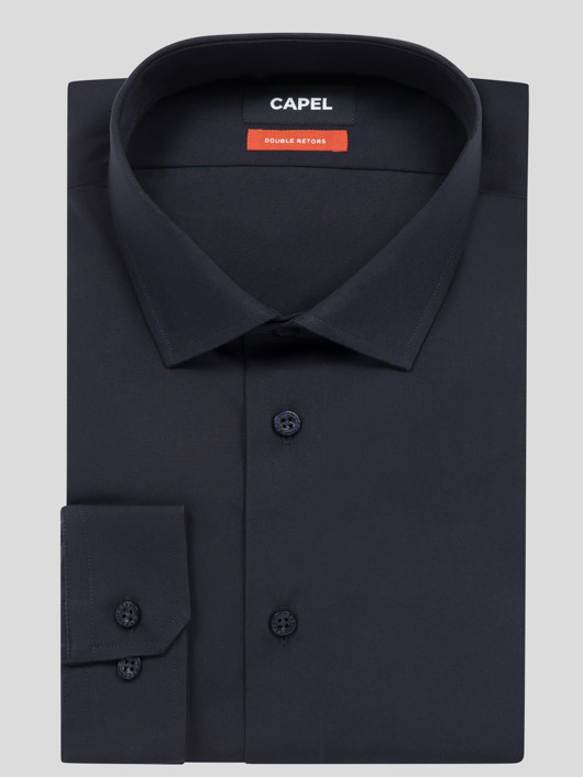 Chemise Max Double Retors Marine Capel Grande Taille