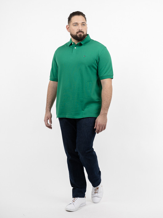 Polo Vert Tommy Hilfiger Grande Taille vert homme grande taille - Capelstore