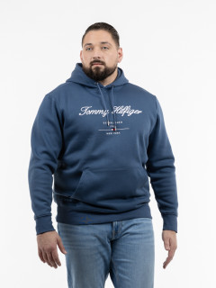Sweat Capuche Tommy Hilfiger Grande Taille bleu homme grande taille - Capelstore