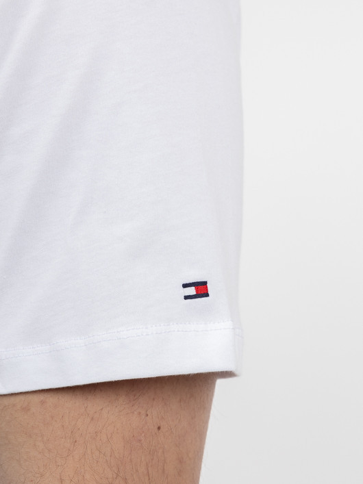 Tee-shirt Logo Tommy Hilfiger Grande Taille blanc homme grande taille - Capelstore