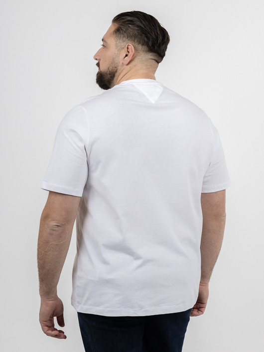Tee-shirt Logo Tommy Hilfiger Grande Taille blanc homme grande taille - Capelstore