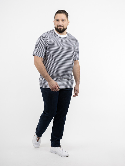 Tee-shirt Raye Tommy Hilfiger Grande Taille blanc homme grande taille - Capelstore