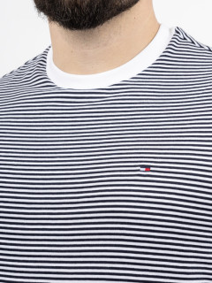 Tee-shirt Raye Tommy Hilfiger Grande Taille blanc homme grande taille - Capelstore
