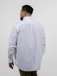 Chemise Tommy Hilfiger A Pois Grande Taille blanc homme grande taille - Capelstore