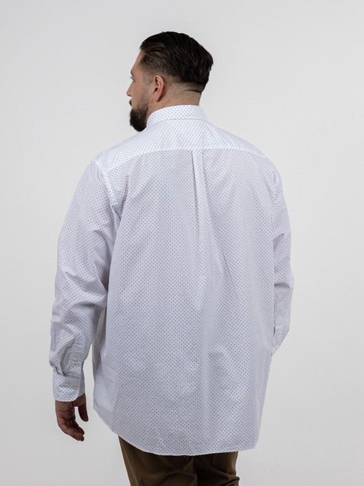 Chemise Tommy Hilfiger A Pois Grande Taille blanc homme grande taille - Capelstore