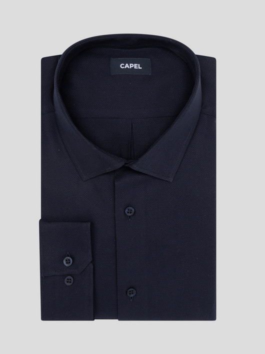 Chemise Marine Max/leo Capel Capel Grande Taille marine homme grande taille - Capelstore