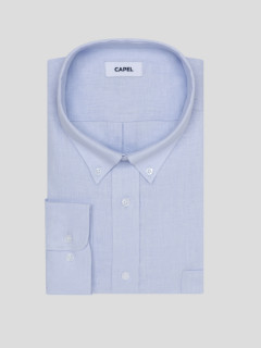 Chemise Ralph Lin Ciel Capel Grande Taille bleu ciel homme grande taille - Capelstore
