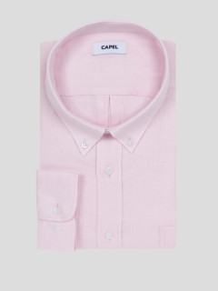 Chemise Ralph Lin Rose Capel Grande Taille rose homme grande taille - Capelstore