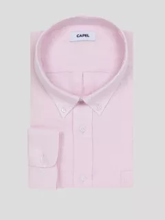 Chemise Ralph Lin Rose Capel Grande Taille rose homme grande taille - Capelstore