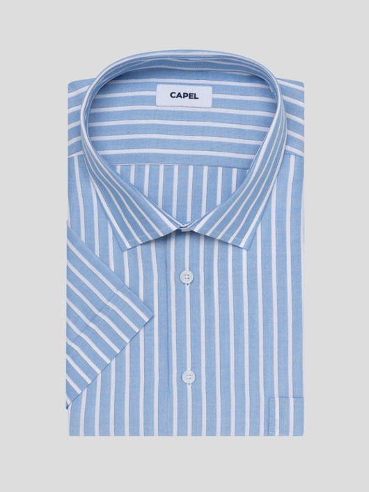 Chemisette Rayee Greg Capel Grande Taille homme grande taille - Capelstore