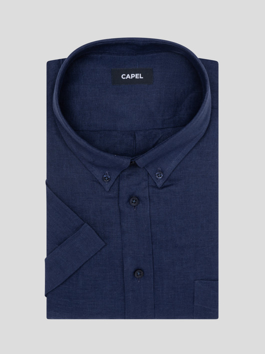 Chemisette Zack Lin Marine Capel Grande Taille homme grande taille - Capelstore