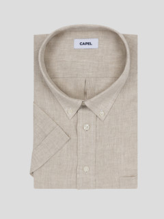Chemisette Zack Lin Beige Capel Grande Taille  homme grande taille - Capelstore
