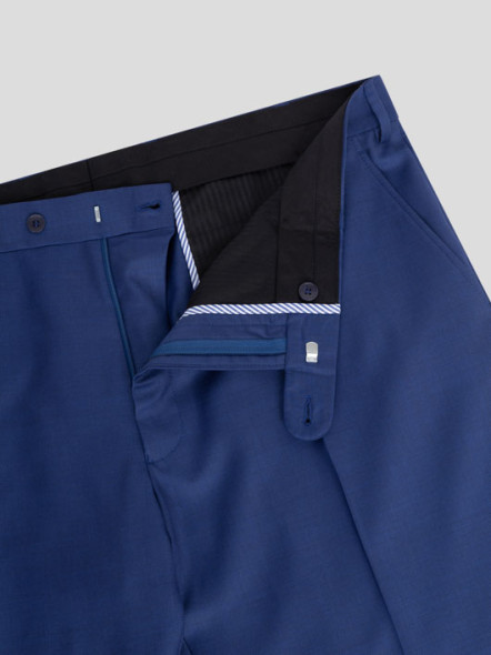 Pantalon De Costume Bleu Capel Grande Taille