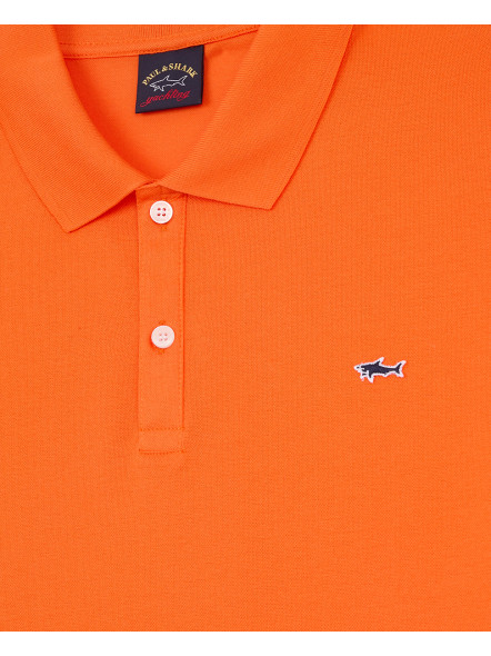 Polo Pique Orange Paul & Shark Grande Taille