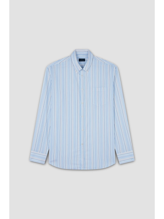 Chemise Carreaux Paul & Shark Grande Taille blanc/bleu/beige homme grande taille - Capelstore