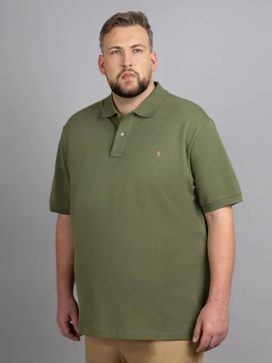 Polo Kaki Ralph Lauren Grande Taille kaki homme grande taille - Capelstore