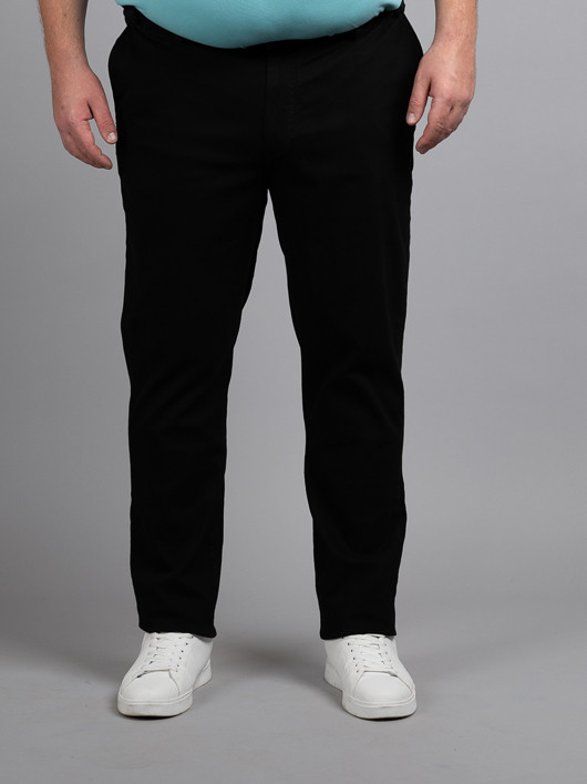 Chino Matt Noir Capel Grande Taille