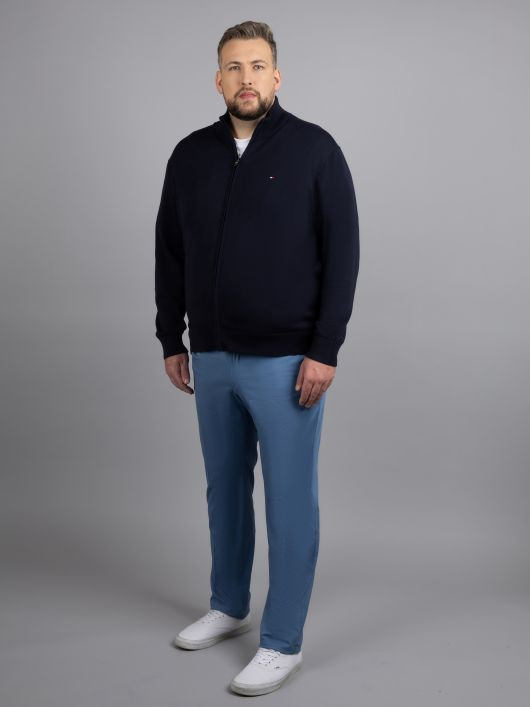 Cardigan Zippe Tommy Hilfiger Grande Taille marine homme grande taille - Capelstore