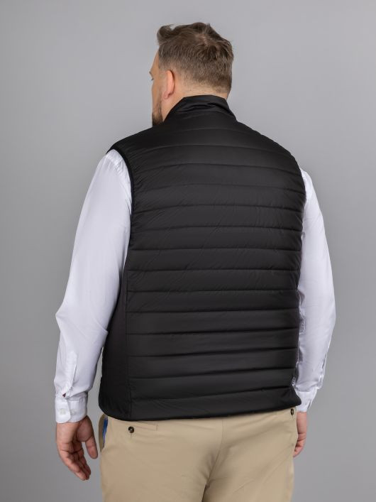 Gilet Sans Manches Reversible Co. Privee Capel Grande Taille noir homme grande taille - Capelstore