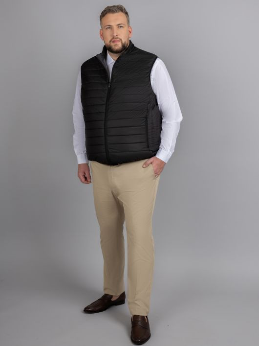 Gilet Sans Manches Reversible Co. Privee Capel Grande Taille noir homme grande taille - Capelstore
