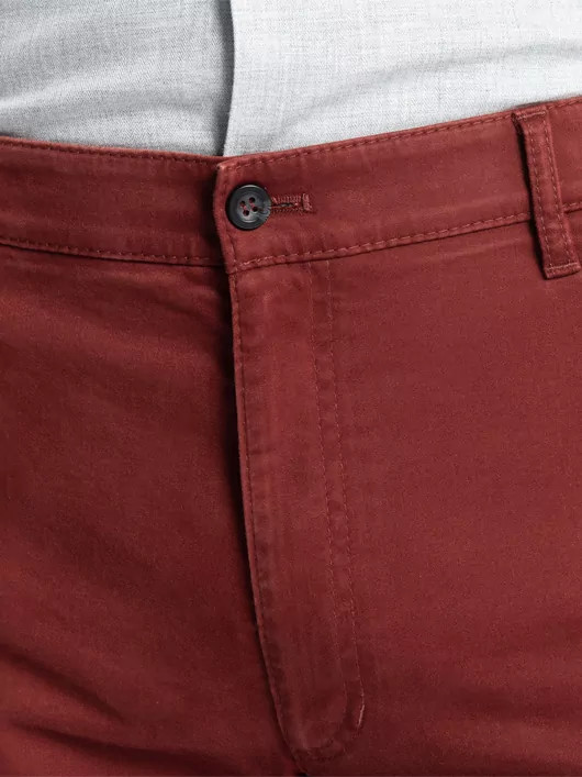 pantalon coton coloris bordeaux homme grande taille