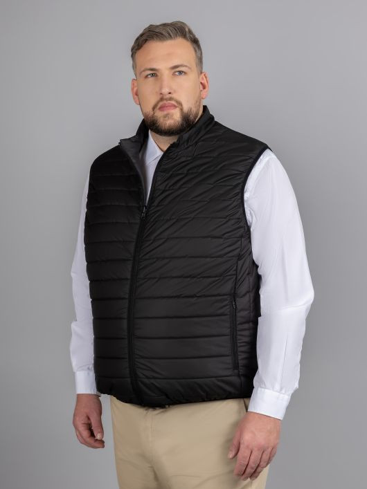 Gilet Sans Manches Reversible Co. Privee Capel Grande Taille noir homme grande taille - Capelstore