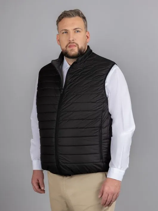 Gilet Sans Manches Reversible Co. Privee Capel Grande Taille noir homme grande taille - Capelstore