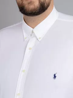 Chemise Blanche Ralph Lauren Grande Taille blanc homme grande taille - Capelstore