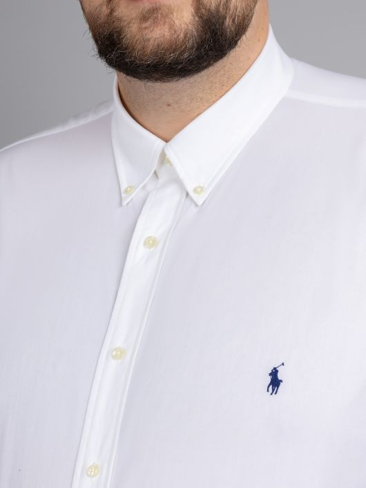 Chemise Blanche Ralph Lauren Grande Taille blanc homme grande taille - Capelstore