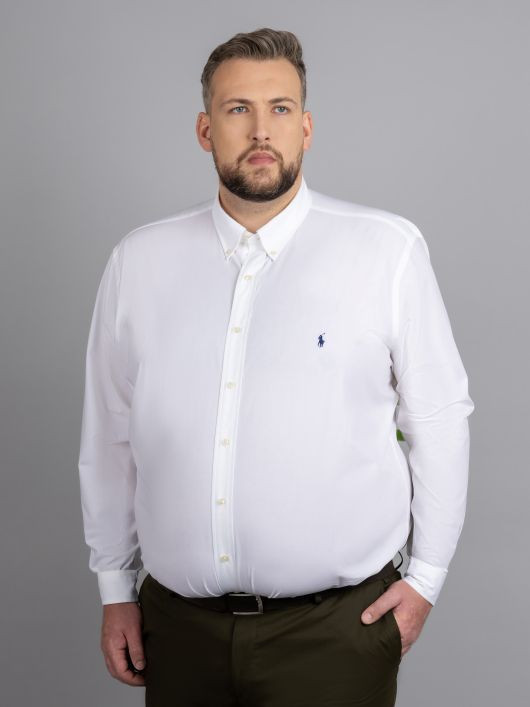 Chemise Blanche Ralph Lauren Grande Taille blanc homme grande taille - Capelstore