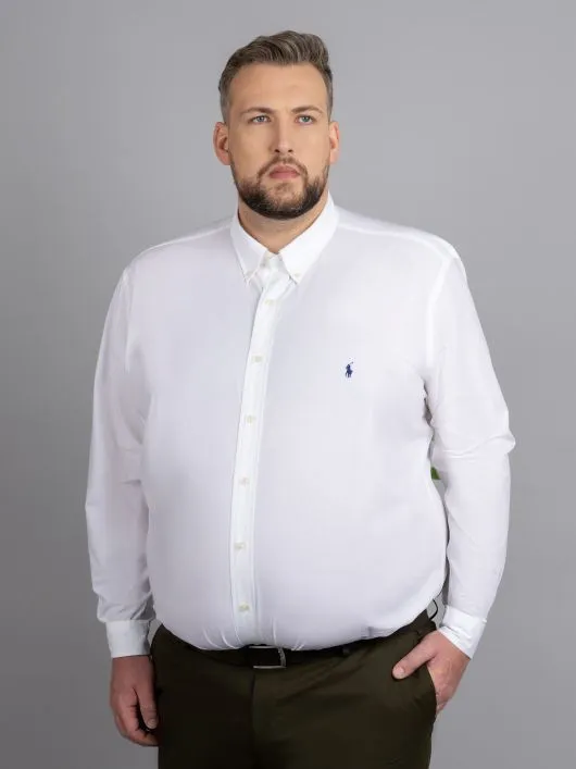 Chemise Blanche Ralph Lauren Grande Taille blanc homme grande taille - Capelstore