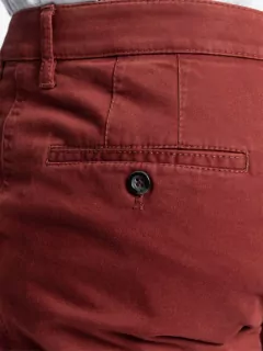 pantalon coton coloris bordeaux homme grande taille