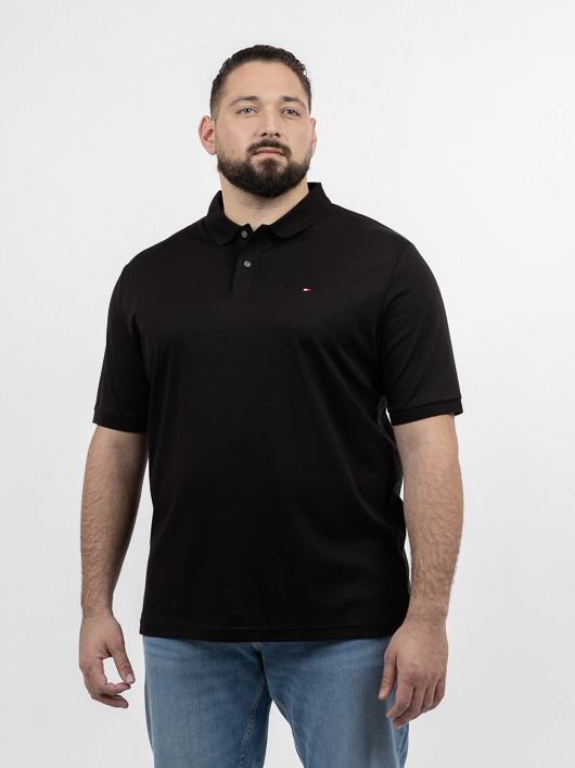 Polo Noir Tommy Hilfiger Grande Taille noir homme grande taille - Capelstore